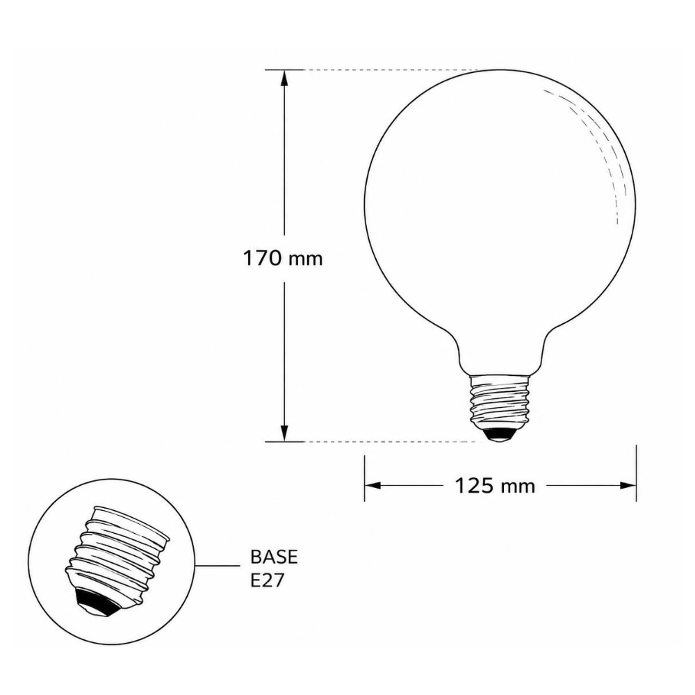 E27 Smart RGB+TW Globe Bulb